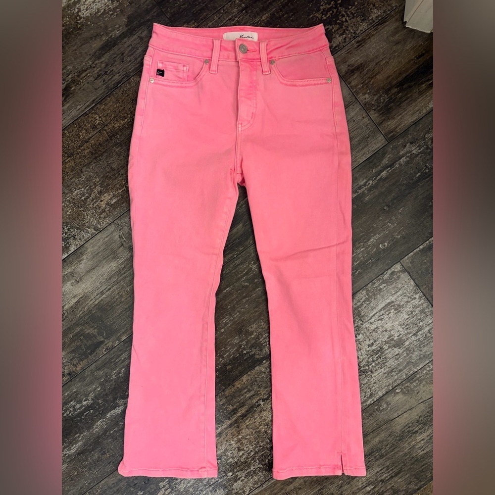 Kancan Pink Straight Leg Women's Jeans sz 5/26